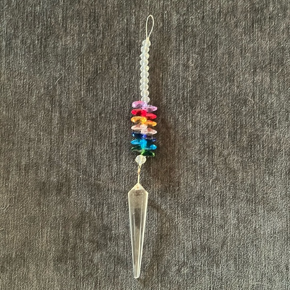 H&D K9 Rainbow and Clear Sun Catcher - Picture 1 of 3
